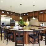 Kitchen Concept Chairs Gorgeous Kitchen Concept With Black Chairs Around L Shaped Kitchen Island On Amusing Floor Tile Pattern Under Small Ceiling Lamps On White Ceiling Kitchen Guides To Apply L Shaped Kitchen Island For All Size