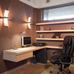 Home Office With Graceful Home Office Design Interior With Modern Furniture Using Wooden Computer Desk And Black Leather Office Chair Office Home Office Design Ideas For Narrow Room
