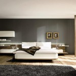 Accent Wall Awesome Gray Accent Wall Idea Plus Awesome Bedroom Table Lamp Design Feat Contemporary Floating Bed And Black Area Rug Bedroom 15 Elegant Bedroom Table Lamp To Increase Romantic Nuance