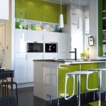 Small Kitchen Eating Green Small Kitchen Design With Eating Area Ideas Also Modern Kitchen Sinks Stainless Steel Double Bowl Together With Gorgeous White Pendant Lamps IKEA Small Kitchen Design Kitchen The Balance Between The Small Kitchen Design And Decoration