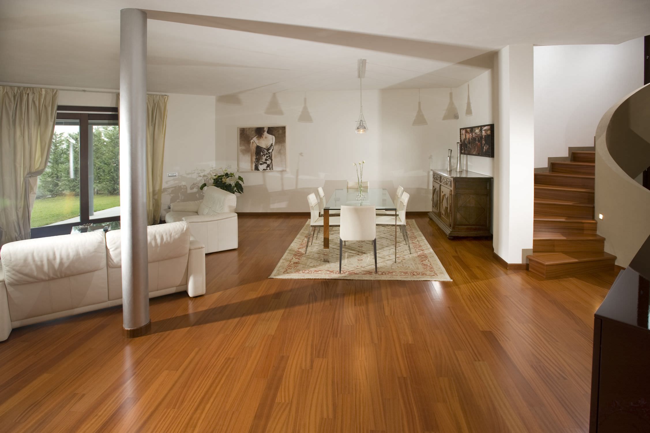 Interior Using Ideas Home Interior Using Open Flooring Ideas With Engineered Wood Flooring Style Completed With Modern Minimalist Furniture Interior Design Engineered Wood Flooring Is The Best Floor Materials