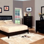 Black Furnitures Bedroom Inspiring Black Furniture Of Queen Bedroom Sets With Queen Bed And Vanity Table Completed By Mirror And Furnished With White Rug And Night Lamp Coupled By Nightstand Bedroom Queen Bedroom Sets For The Modern Style