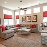Neutral Living Ideas Inspiring Neutral Living Room Color Ideas With Ceiling Fan Lighting Completed With Sectional Sofa Bed On Thick Rug And Furnished With Soft Table Plus Ottomans Living Room Find The Best Living Room Color Ideas
