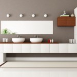 Grey And Ideas Interesting Grey And White Color Ideas In Modern Bathroom With Elongated Bathroom Vanity Cabinets Coupled By Double Basin Sink And Furnished With Mirror Bathroom 15 Bathroom Vanity Cabinets For Your Captivating Home