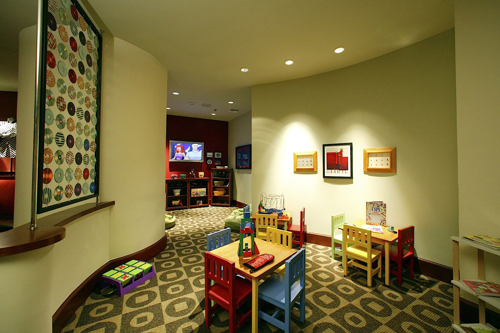 Kids Chat Tiny Interesting Kids Chat Rooms With Tiny Chairs And Table In Hodgepodge Color Furnished With Wall Decorations And Completed With Ceiling Lighting Kids Room Design And Furniture Of Kids Chat Rooms