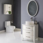 Gray Wall Oval Interior Gray Wall And Modern Oval Mirror Design Feat Sleek Small Bathroom Vanity Plus Glass Vessel Sink Bathroom  Cozy Bathroom Design With Small Bathroom Vanity 