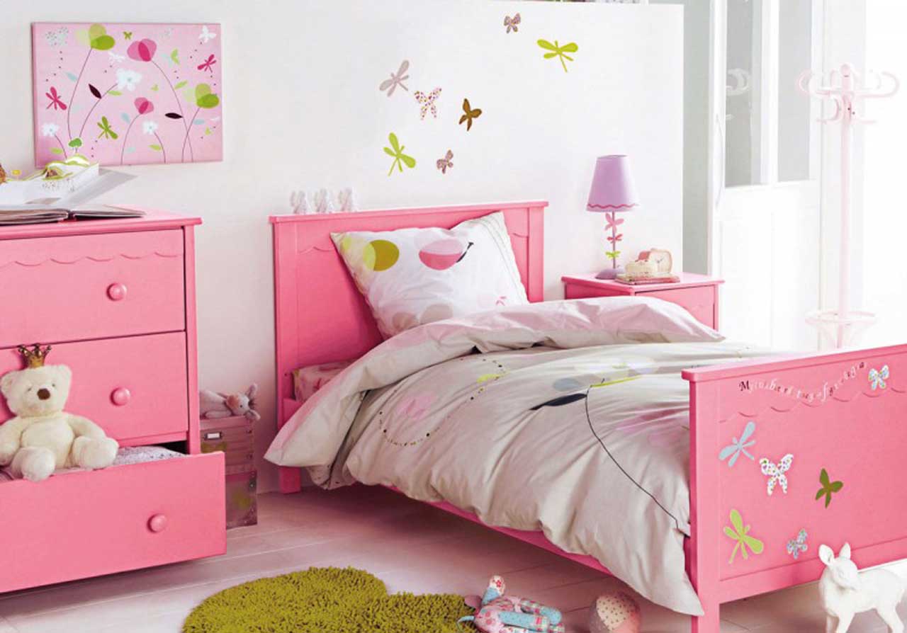 Room Decor Arrangements Kids Room Decor And Furniture Arrangements Ideas With Charming Removable Flower Wall Art Kids Room Also Simple Pink Cabinet Plus Creative Kids Bedroom Color Combinations Design Decoration Kids Desire And Kids Room Decor