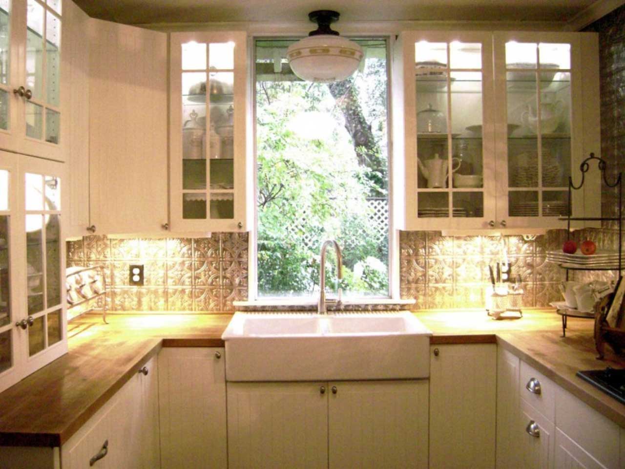 Remodel Ideas Home Kitchen Remodel Ideas For Small Home Designs With Rustic Teak Wood Countertops DIY Idea And Elegant White Kitchen Cabinets Design Also Natural Floral Pattern Backsplash Decoration Kitchen Most Popular Kitchen Layout To Emulate Your Own After