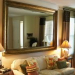 Wall Mirror Living Large Wall Mirror Idea For Living Room Decor And Leather Accent Chair Design Feat Pretty Twin Table Lamps Interior Design  Large Wall Mirrors Beautifying Each Your Interior Space Well 