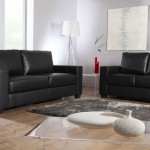 Room Present Leather Living Room Present Simple Black Leather Sofa Design And Acrylic Coffee Table Plus Modern Rectangle Rug Or Corner Tripod Floor Lamp  Choosing Black Leather Sofas For Striking Living Room Feature 