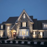 Exterior Light Also Lovely Exterior Light Fixtures Idea Also Elegant House Architecture With Bay Window Also Stone Wall Plan Outdoor Magnificent Lighting Fixture For A Wonderful Outdoor Design