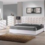 White Queen White Luxurious White Queen Bed Of White Bedroom Furniture With Twin Night Lamp On Nightstands Completed With Mirror On Vanity Table And Furnished With Brown Rug 15 Simple White Bedroom Furniture For Your Romantic Modern House