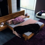 Purple Bedroom Square Luxury Purple Bedroom Rug Plus Square Leather Ottoman Feat Modern Wood Platform Bed With Mounted Nightstands Idea Bedroom  Truly Amazing And Awesome Modern Platform Bed Designs 