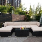 U Shaped Sectional Luxury U Shaped Sofa Feat Sectional Pool And Brick Combined With Wooden Fence Idea In Wonderful Backyard Patio Design Backyard  Decorating Backyard Patio Ideas For Lovely Family And Enhancing Your House Design 