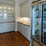 Design With Door Magnificent Kitchen Design With Cool Glass Door Fridge Wooden Floor White Painted Walls And White Kitchen Cabinets Stylish Glass Door Fridge To See What Is Inside