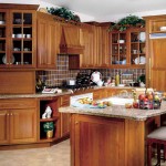 Kitchen With Equipped Magnificent Kitchen With Kitchen Island Equipped With Sink And High Chairs Also Completed With Natural Wooden Contemporary Kitchen Cabinets Furnished With Kitchen 15 Contemporary Kitchen Cabinets For Tiny Kitchen Sets