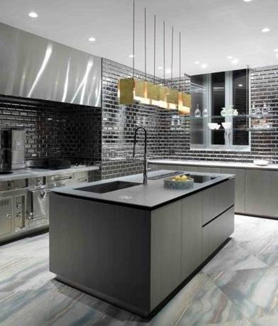 Glass Tile Subway Marvelous Glass Tile Backsplash With Subway Pattern Mixed With Modern Kitchen Lighting Fixture Kitchen Inspiring Light Fixtures Ideas To Optimize A Kitchen