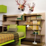 Design For Ideas Mesmerizing Design For Bookshelf Decorating Ideas With Oak Material Beside Green Single Bed Decoration Bookshelf Decorating Ideas Complementing Your Minimalist Seating Room