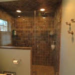 Traditional Bathroom With Minimalist Traditional Bathroom Interior Combined With Walk In Shower Ideas Decorated With Mosaic Wall Design Walk In Shower Ideas As Fascinating Interior For Stylist Home Interior