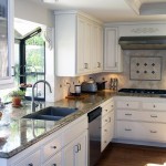 White Kitchen Design Minimalist White Kitchen Cabinet Refacing Design Made From Wooden Material Combined With Grey Marble Kitchen Countertop Kitchen Kitchen Cabinet Refacing For Totally Different Look