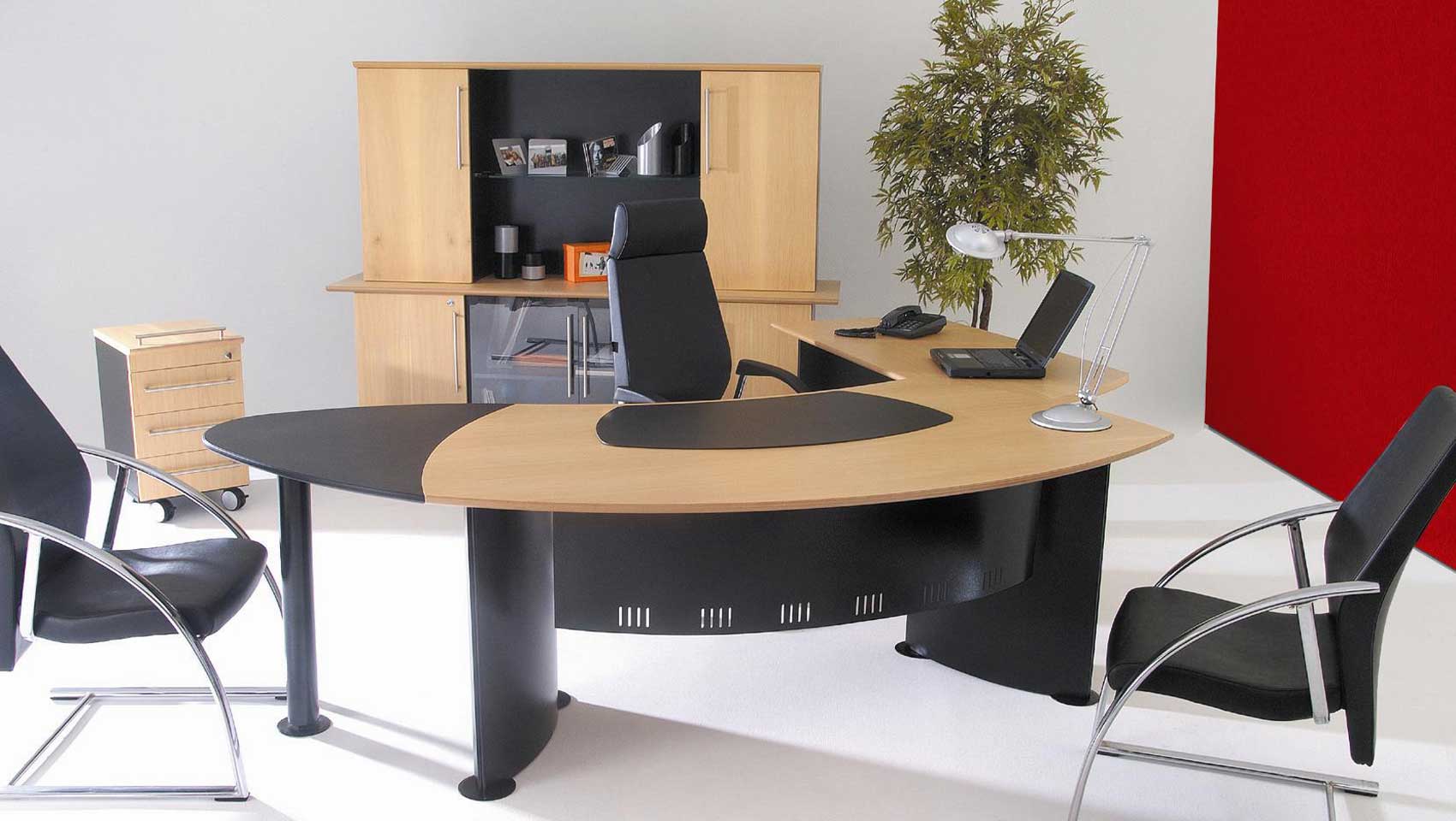 Curved Desk Home Miraculous Curved Desk In Modern Home Office Design Plus Vintage Loveseats And Shelving Office Modern Home Office To Play With Furniture And Lighting Fixtures