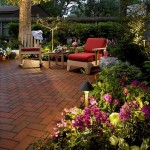 Backyard Landscaping Flowers Modern Backyard Landscaping Idea With Flowers Garden And Comfortable Rocking Chair Plus Brick Paver Feat Outdoor Lights Outdoor  Backyard Landscaping Ideas For Naturalistic Nuance 