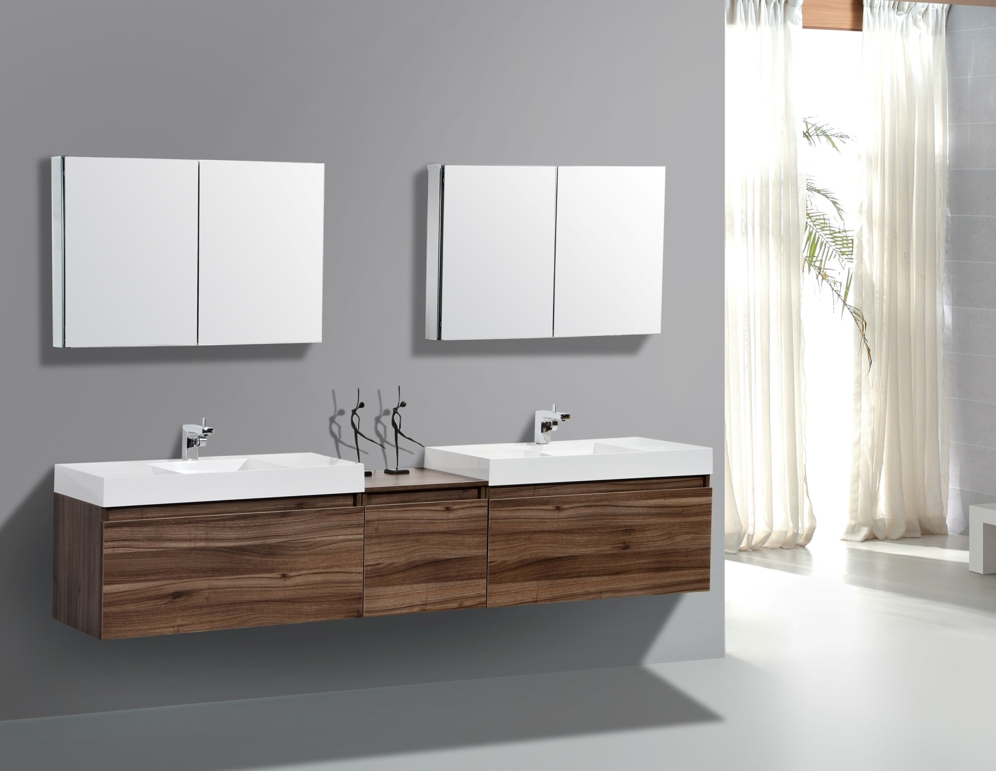 Bathroom Vanities From Modern Bathroom Vanities Design Made From Wooden Material Using Twin Washbasin Design Ideas For Inspiration Bathroom Modern Bathroom Vanities As Amusing Interior For Futuristic Home