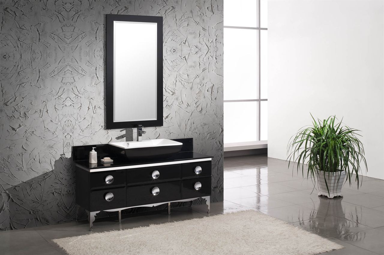 Bathroom Vanities Wooden Modern Bathroom Vanities Using Dark Wooden Material Combined With Wall Mirror Ideas And White Washbasin Decoration Bathroom Modern Bathroom Vanities As Amusing Interior For Futuristic Home