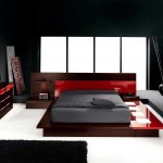 Bedroom Furniture Stylish Modern Bedroom Furniture Sets With Stylish And Modern Design Ideas With Modern Bedroom Ideas With Glossy Red Platform Bed Feat Black Rug Also White Flooring Design Ideas Bedroom The Stylish Ideas Of Modern Bedroom Furniture On A Budget