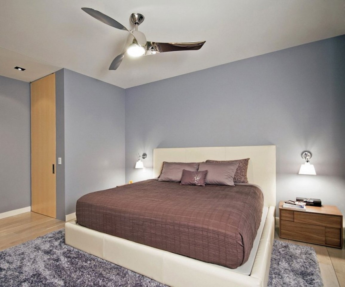 Ceiling Fan For Modern Ceiling Fan With Lights For Bedroom And Unique Bedside Table Plus Upholstered King Size Bed Design Bedroom  Glow You Night With Bedroom Ceiling Light 
