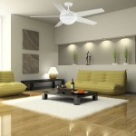 Ceiling Fans Living Modern Ceiling Fans In Modern Living Room Interior Decorated With Yellow Togo Sofa And Glossy Wooden Floor Design Ideas Decoration Modern Ceiling Fans In Contemporary Style