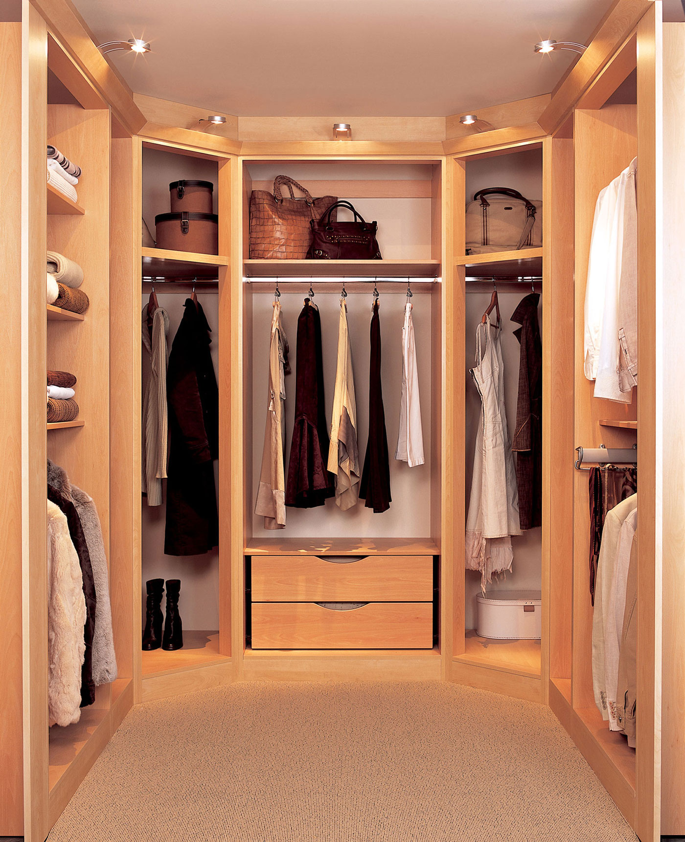Small Walk Ideas Modern Small Walk In Closet Ideas Using Wooden Shelving Design And Modern Lighting Decor For Inspiration Decoration 10 Cozy Small Walk In Closet Ideas To Strike Your Fancy