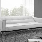 White Leather With Modern White Leather Sofa Bed With Tufted Back And Steel Leg Idea Feat Luxury Living Room Rug Living Room Convertible Living Room With Modern Sofa Beds