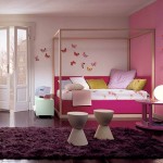 White Exterior Mixed Modest White Exterior Glass Door Mixed With Fabulous Kids Bedroom Design For Girl With Trendy Canopy Bed Bedroom Marvelous And Exciting Kids Bedroom Designs