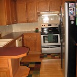 Plaid Kitchen Put Multicolored Plaid Kitchen Runner Rugs Put In Front Of Wooden Cabinets Also Black And White Kitchen Appliances Set For Renovation Idea Kitchen  Excellent Ideas Present Gorgeous Kitchen Renovation 