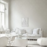 White Living With Natty White Living Room Ideas With Apart Couch And Round Table Neighboring Dining Room Table Furniture Living Room White Living Room Ideas With Calm And Relaxing Nuance