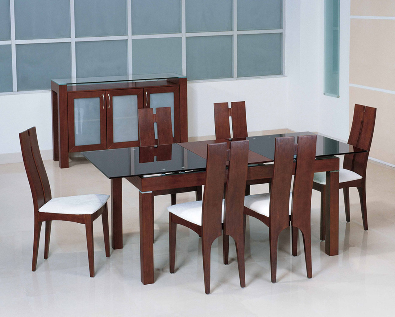 Black Glass Tables Natural Black Glass Dining Room Tables With Six Chairs Design Ideas Also Creative Ladder Back Chairs With Wood Seats Dining Room Tables Design Also Wooden Cabinet For Small Space Dining Room Dining Room Choosing The Right Dining Room Tables