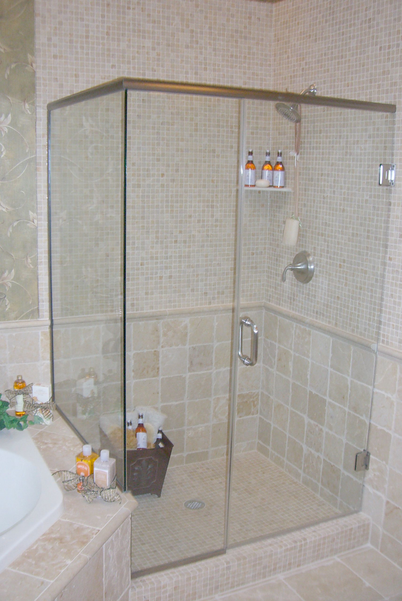 Shower Glass For Original Shower Glass Panel Suited For Shower Bath Design In Cream Bathroom Interior Concept Bathroom Shower Glass Panel For Contemporary Bathroom Styles