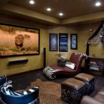 Living Room Ideas Outstanding Living Room Theater Decorating Ideas With Rustic Beige Wall Paint Color Design And Charming Leather Sofa Sets Idea Also Natural Feather Carpet Design Ideas Living Room 20 Stylish Living Room Theater For The Beautiful Media Rooms