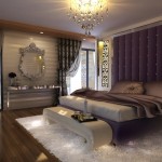 Of A Wooden Outstanding View Of A Bedroom With Wooden Floor Flat Screen TV King Sized Bed And Curtained Windows For Room Design Ideas Decoration Fancy Room Design Ideas In Modern Era