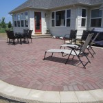 Patio Ideas Style Paver Patio Ideas In Contemporary Style Completed With Minimalist Outdoor Patio Furniture For Home Inspiration Backyard Paver Patio Ideas For Enchanting Backyard