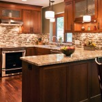 Kitchen Model Hanging Remarkable Kitchen Model With Small Hanging Lamp Above Amusing Counter On Wooden Floor And Striped Kitchen Backsplash Ideas Choice Kitchen Nice-Looking Kitchen Backsplash Ideas With Metal And Wood