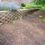 Wall Design Design Retaining Wall Design In Contemporary Design Completed With Green Garden And Lavender Decoration For Inspiration Garden Retaining Wall Design To Create Beautiful Natural Landscaping Idea In The Yard