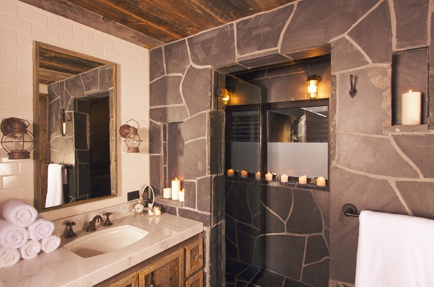 Bathroom With Wall  Bathroom  Rustic Bathroom Ideas Present Elegant Bathroom 