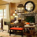 Country Living With Rustic Country Living Room Idea With Lantern Chandelier Feat Wingback Chairs Plus Stone Fireplace Also Round Wall Mirror Living Room  Beautiful Country Living Room Ideas 