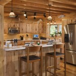 Interior Design Decorated Rustic Interior Design In Kitchen Decorated With Wooden Kitchen Cabinet Using White Kitchen Countertop Completed With Small Pendant Lighting Interior Design Rustic Interior Design With Nature’s Fusion Charm