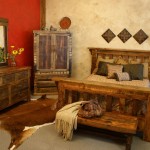 Log Bedroom Design Rustic Log Bedroom Furniture Set Design Feat Animal Skin Rug Idea And Red Accent Wall Paint Bedroom Rustic Bedroom Ideas With Delightful Interiors And Furniture