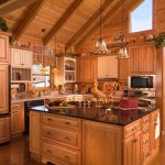Small Kitchen Cabins Rustic Small Kitchen Design For Cabins With Awesome Light Wood Kitchen Cabinets With Light Wood Floors Design Idea Also Kitchen Island Design Ideas Kitchen The Balance Between The Small Kitchen Design And Decoration