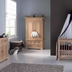 Wooden Furniture Elegant Rustic Wooden Furniture Sets In Elegant Modern Baby Nursery With Black Wicker Hamper Kids Room Various Baby Nursery Furniture For Wonderful Baby Room