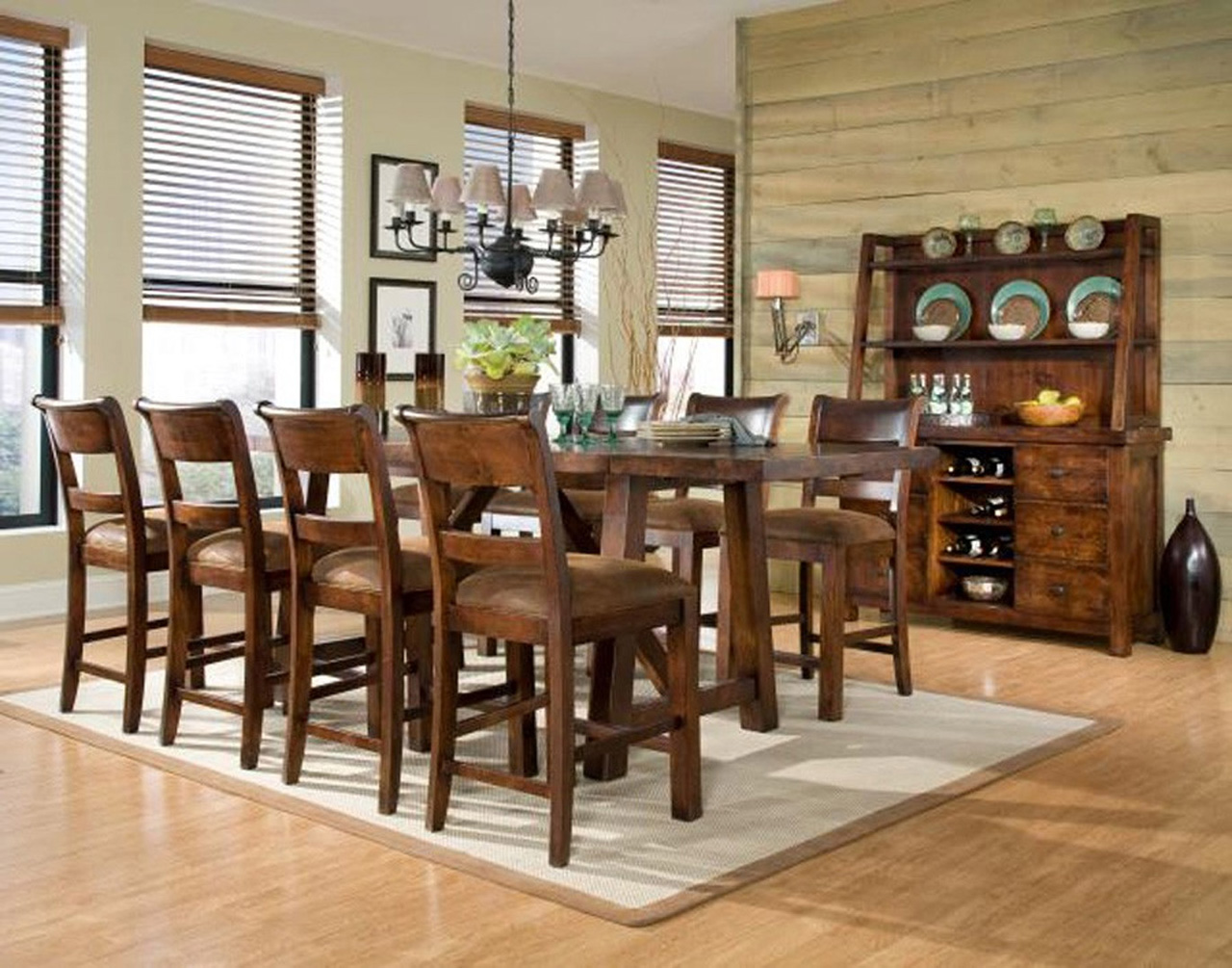 Woodlands Rectangular Room Rustic Woodlands Rectangular Trestle Dining Room Tables With Natural Brown Wood Chairs Dining Room Design Plans Also Simple Glass Tableware Design Ideas Dining Room Choosing The Right Dining Room Tables
